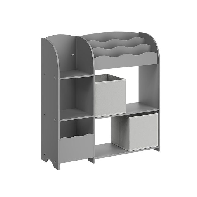 Mänguasjade riiul 30x93x100cm pruun tumehall