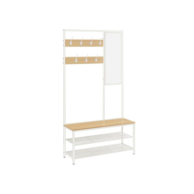 Metallist esikunagi 35 x 98 x 180 cm valge