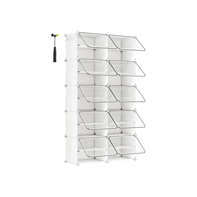 Jalatsikarp 32 x 165 x 125 cm valge