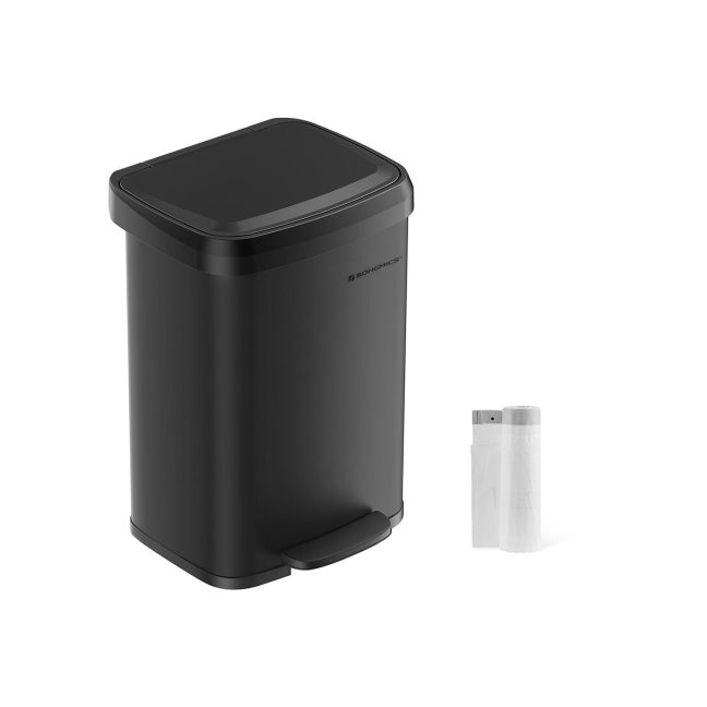 Pedaaliga prügikast  50 L must