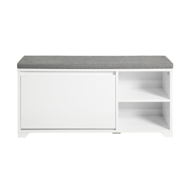 Esikupink jalatsiriiul 90 cm valge