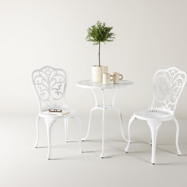 Aiamööbli komplekt Nandin 60x73 valge