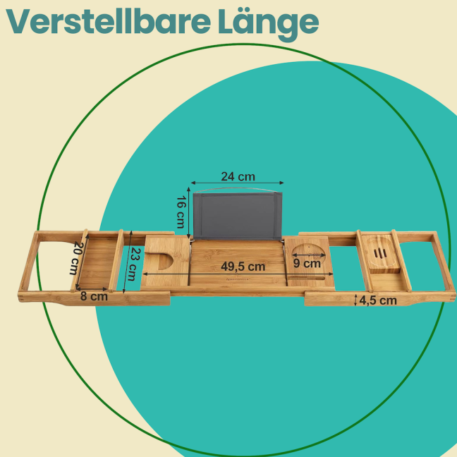 Vanniriiul 75-109 x 23 x 4.5 cm bambus