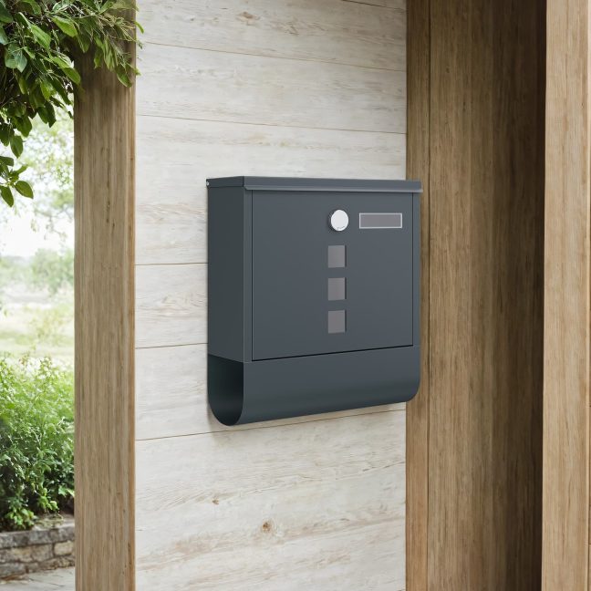 Postkast XXL 11 x 37 x 37 cm Antratsiithall