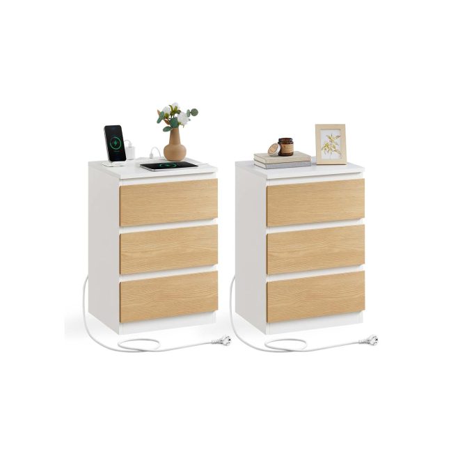 Magamistoa öökapp 2tk 35x40x59 cm Pilvevalge