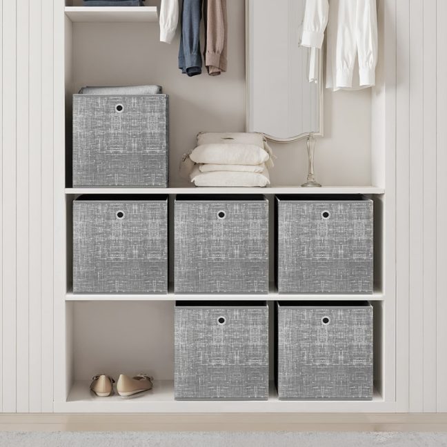 Hoiukorv 6 tk 30 x 30 x 30 cm Hall