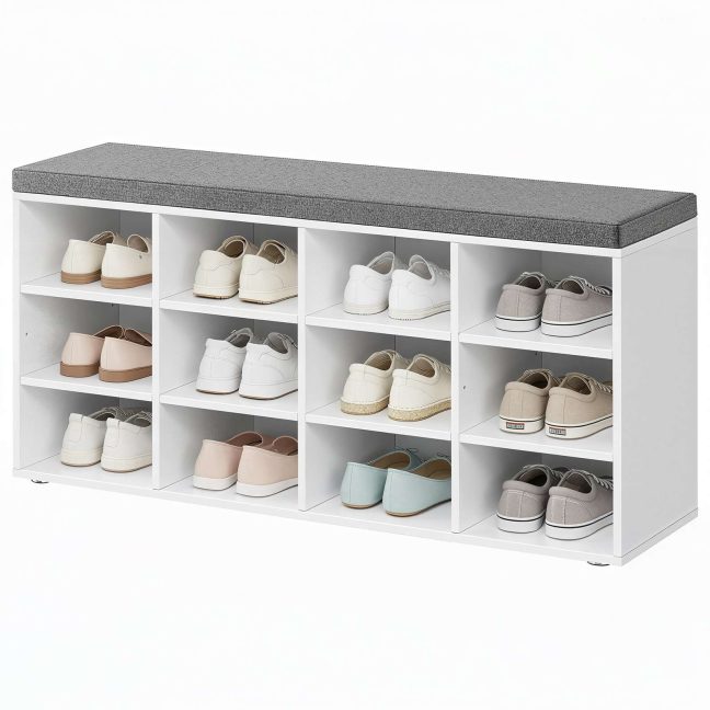 Jalatsiriiul 30.3x104x48 cm valge