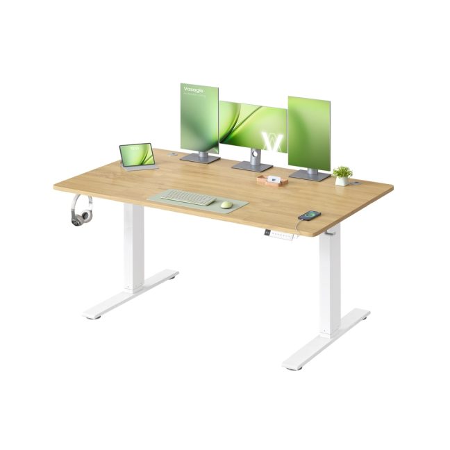 Reguleeritava kõrgusega kirjutuslaud 140x80x72-120 cm pruun puit