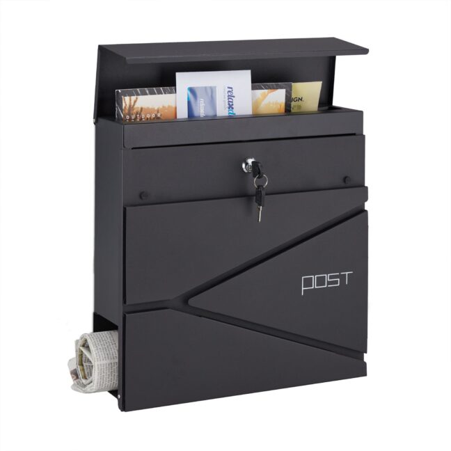 Postkast 37x37x11 cm Must Teras