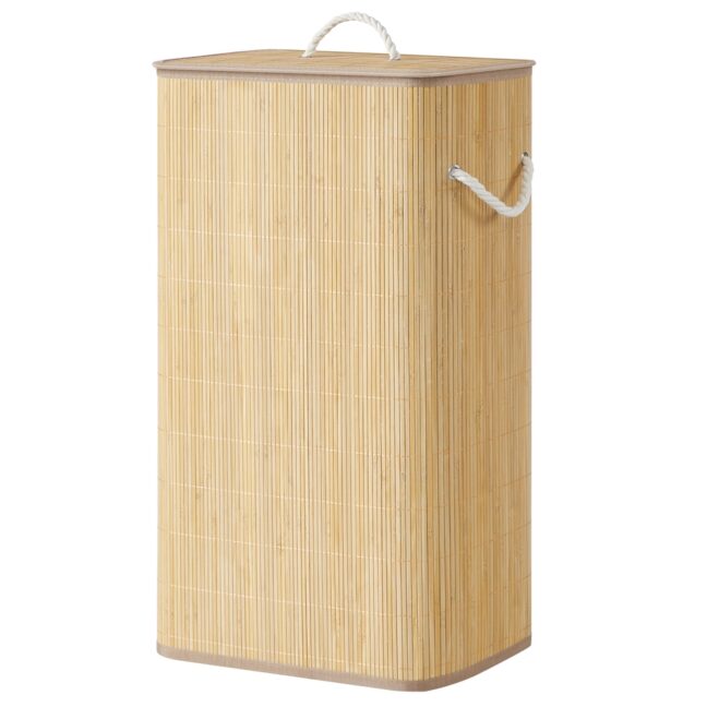 Pesukorv 40x32x70 cm looduslik bambus