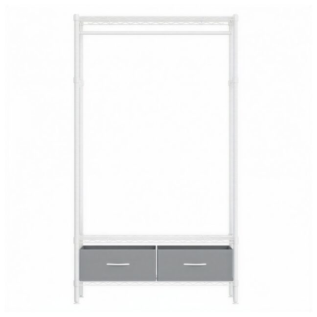 Riidepuu 40x90x180 cm Valge Teras