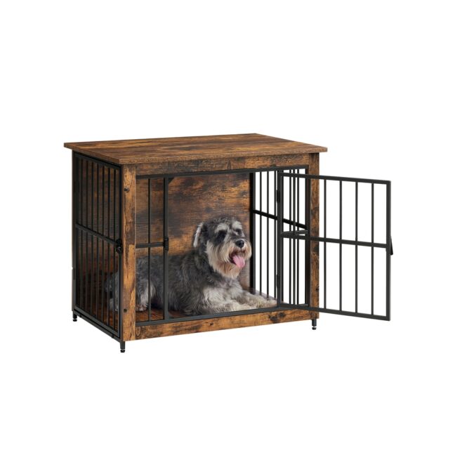 Koerakuut mööbel 82x55x64 cm pruun puit ja teras