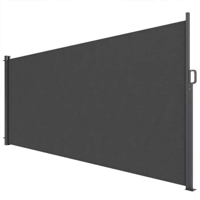 Kokkupandav külgvarikatus 420x185 cm Tumehall Veekindel